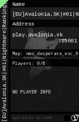 [EU]Avalonia.SK|#01|​Nightmare|Ranking|Al​l​ Maps|
