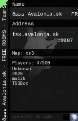 💗 Avalonia.sk - FREE ROOMS - TeamSpeak3 ★